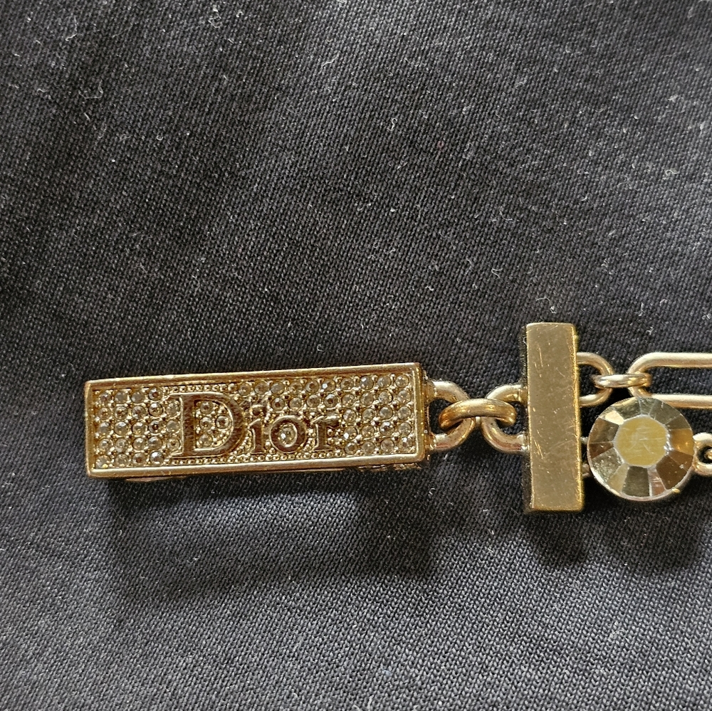 Dior Bracelet,  Stunning with diamond and topaz like stones.